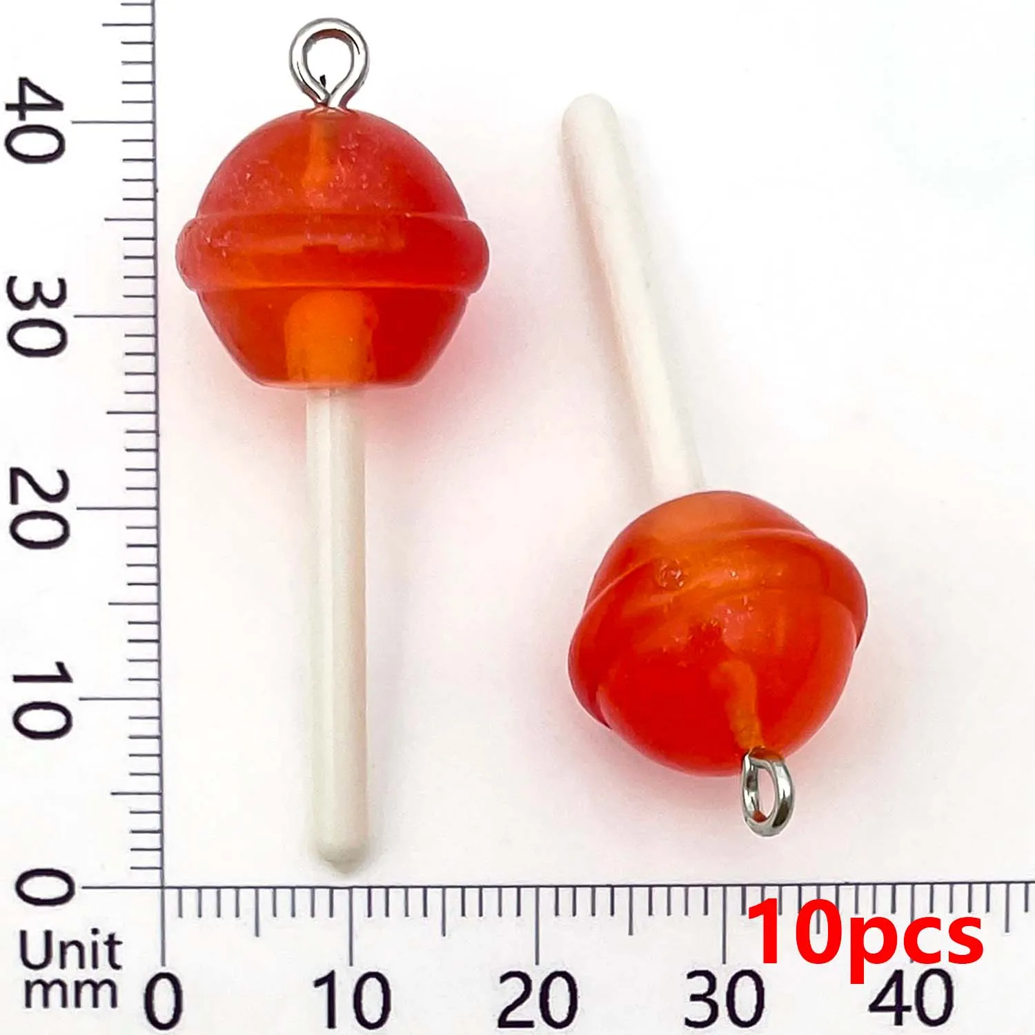 10pcs Colorful Lollipop Charms for DIY Jewellery Making
