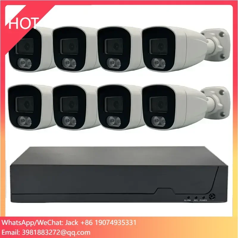 

Tuya Smart H.265 8ch CCTV Camera System 8 CCTV POE Cameras WITH 8ch POE NVR Wire CCTV Camera DVR Kit