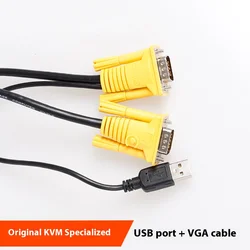 Kabel głowicy KVM VGA do VGA + kabel wieszakowy USB 1,5 m 3 m 5 m transmisja super sygnału transmisja bezstratna super ekranowana