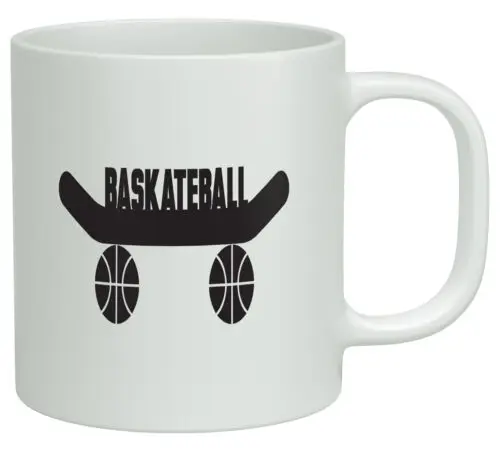 

Baskateball White 10oz Novelty Gift Mug Cup