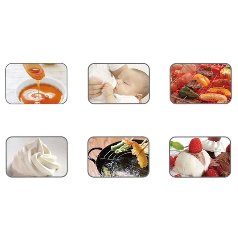 Termómetro silicona para dulces, termómetro Digital con espátula, profesional