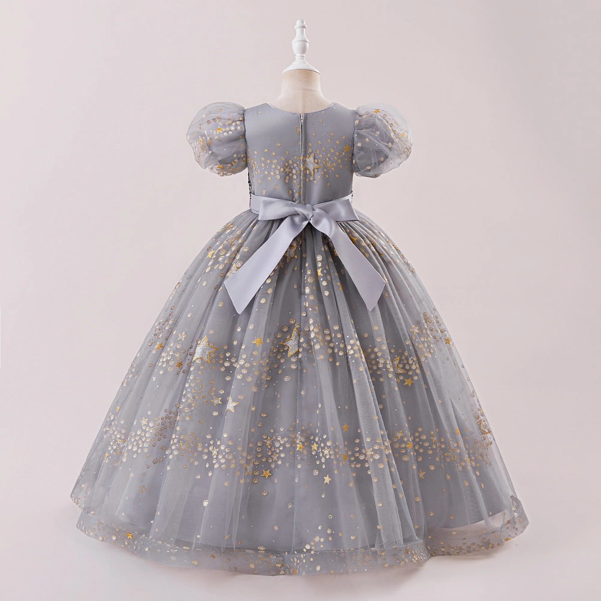 Summer Sequins Party Girls Dress Elegant Wedding Bridesmaids Birthday Prom Dresses for Girl Birthday Evening Christmas Costumes