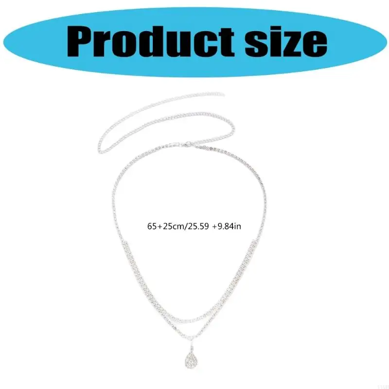 Two Layer Pendant Waist Chain Body Jewelry Copper Design Women’s Fashion Waist Accessories For Everyday Use