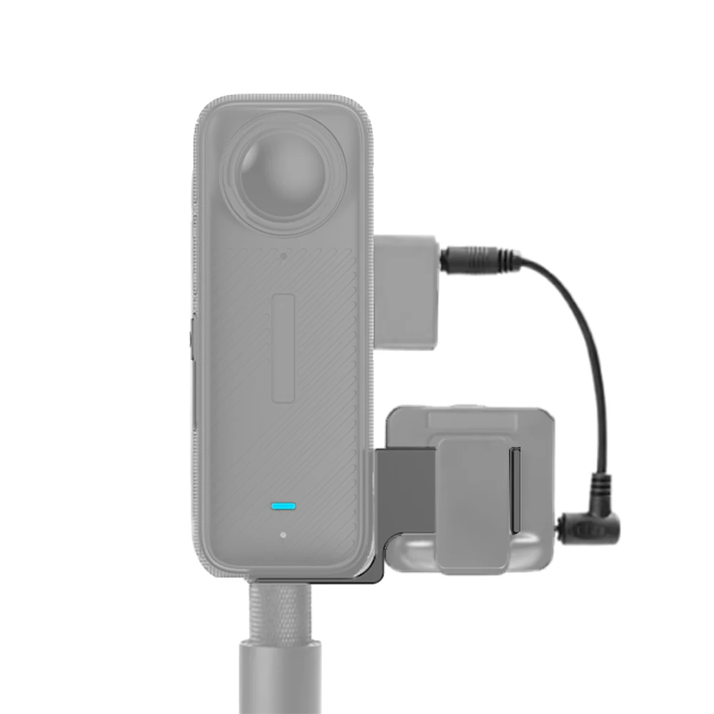 FEICHAO Uchwyt rozszerzający mikrofon Adapter mikrofonu Aluminiowy uchwyt mikrofonu zewnętrznego do przedłużacza akcesoriów Insta360 X4 X3 X2 — zdjęcie produktu 6