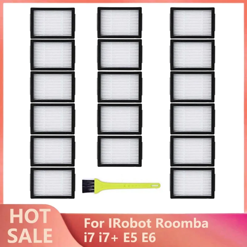 

Hepa Filter for IRobot Roomba Compatible I7+ E5 E6 Vacuum Cleaner Replacement Parts Sweeping Accessories Tool Spare Parts