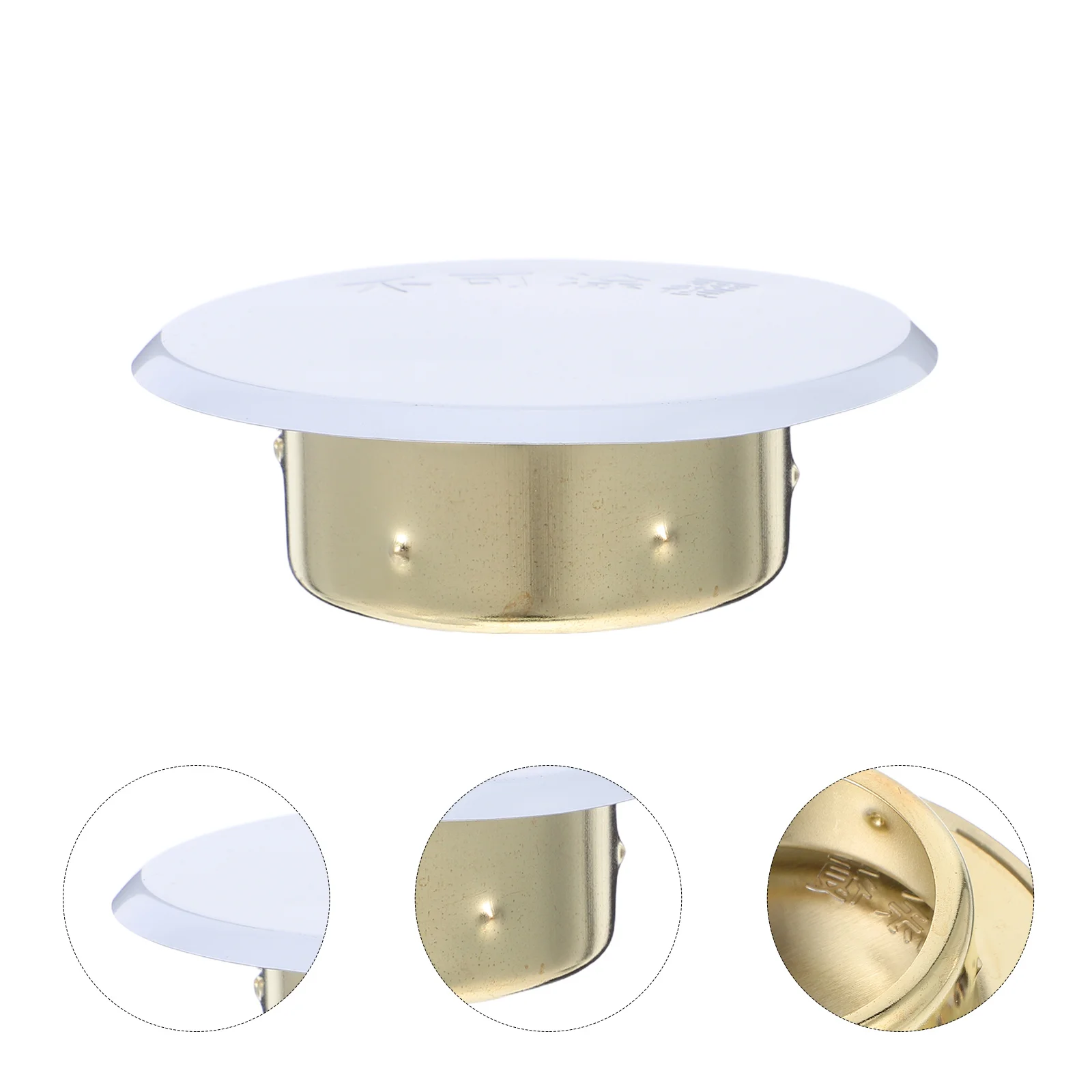 4 قطع من أغطية الرش الناري المخفية لوحة مسطحة مستديرة لنظام الأمان المزخرف للمساحات التجارية السكنية #1