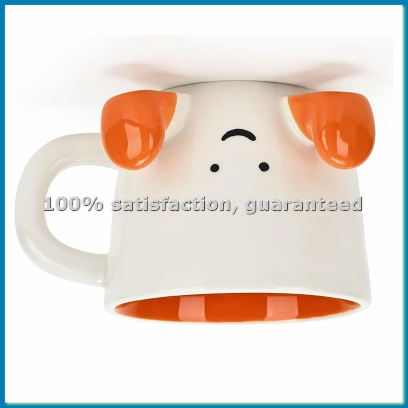 Coffee Mugs,Cute Funny Mug for Women, 12.8oz/380ml Ceramic Coffee Tea Cups, Office Mug Gift Orange-ABLL