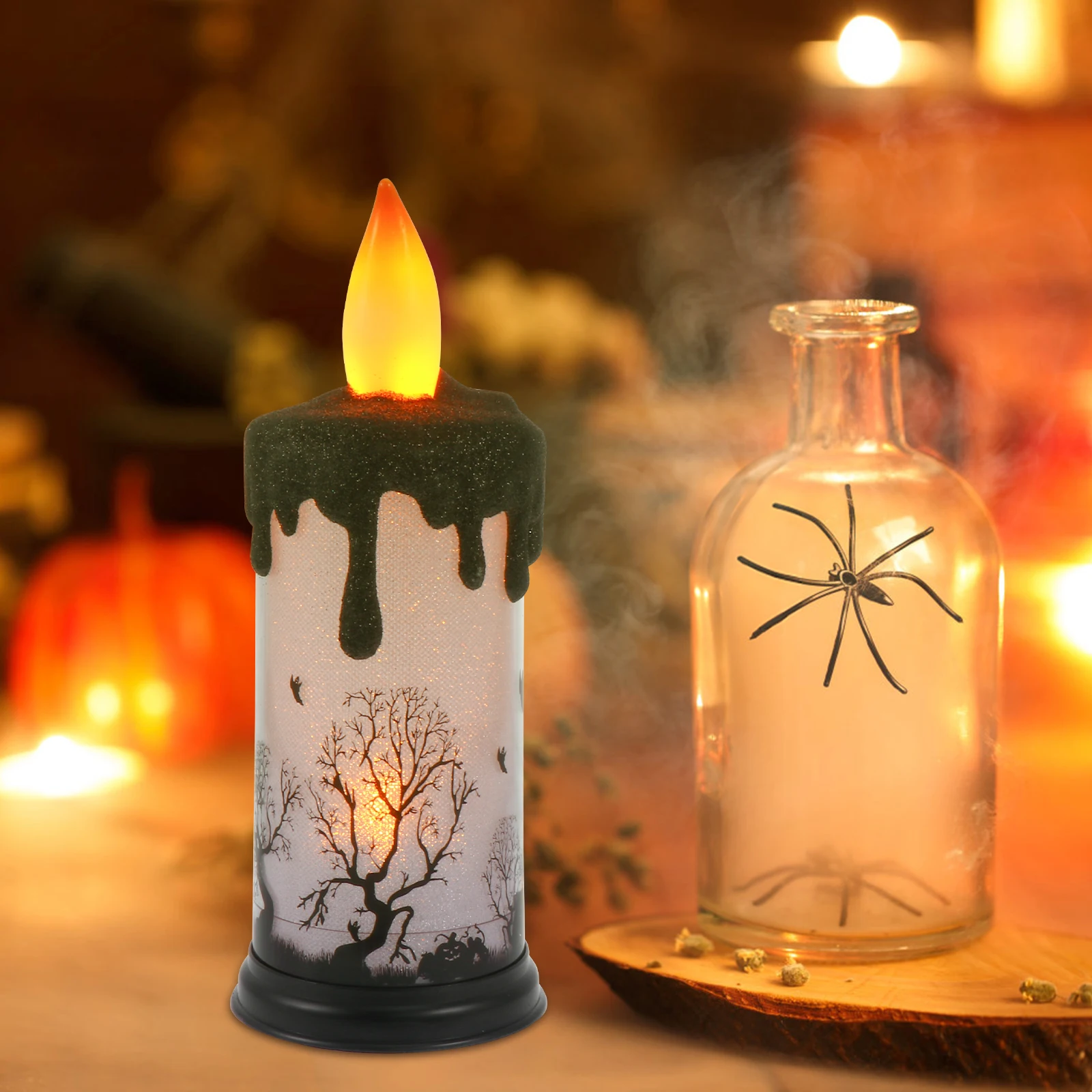 

1pc LED Lamp Halloween Decor Creepy Dripping Light Party Bedroom Bar Decorative Small Night Light Sturdy Affordable