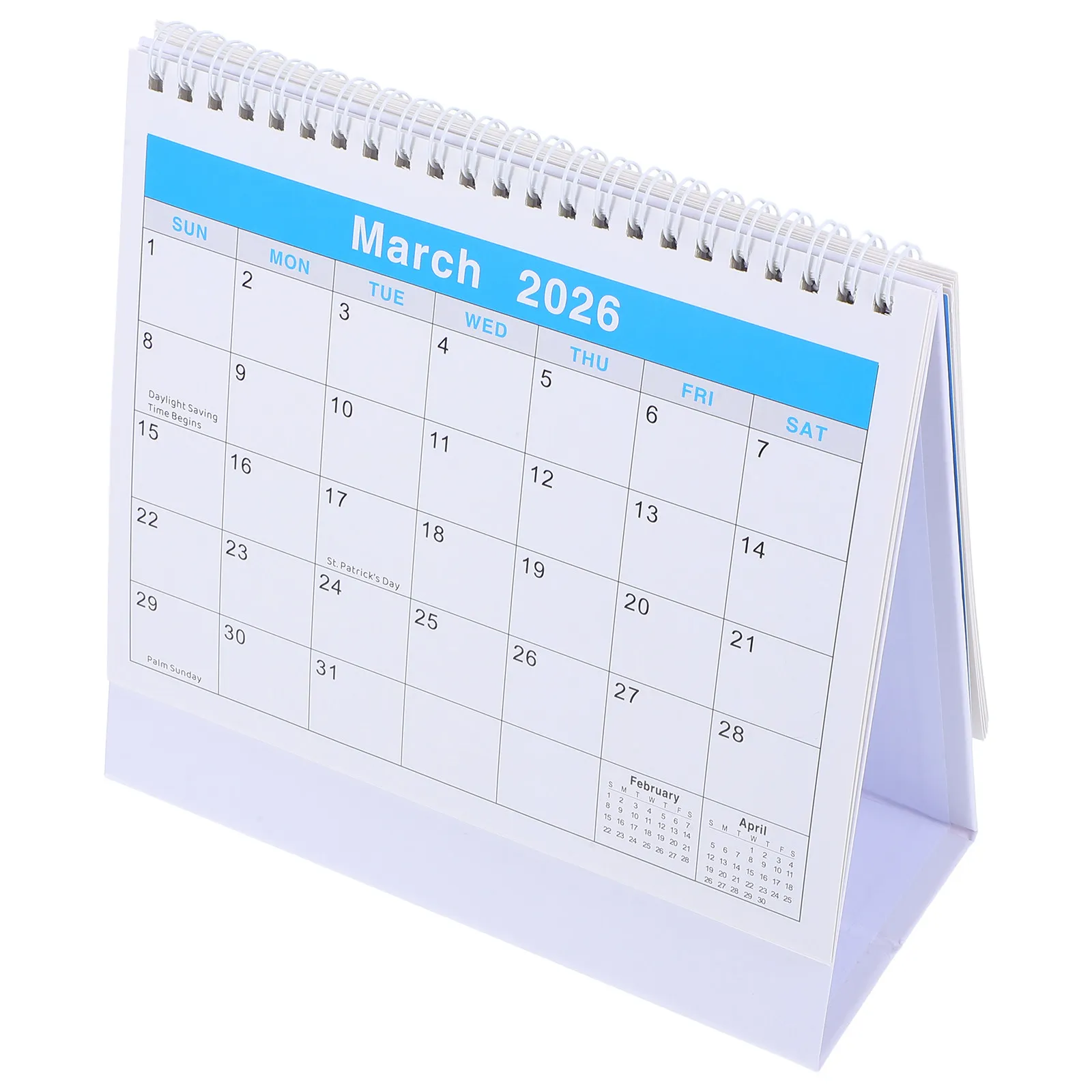 

2026 Desk Calendar Planner Daily Weekly Monthly Organizer Sturdy Ink-Resistant Paper 360 Flip Binding for Professionals Students