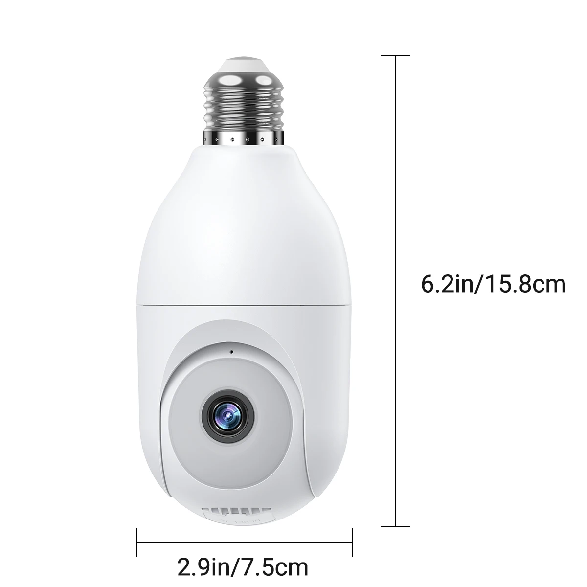 MISECU 2MP Wifi IP Camera 5G/2.4G PTZ Bulb Camera Smart Auto Tracking Home 2-Way Audio Wireless WIFI Video Surveillance Camera