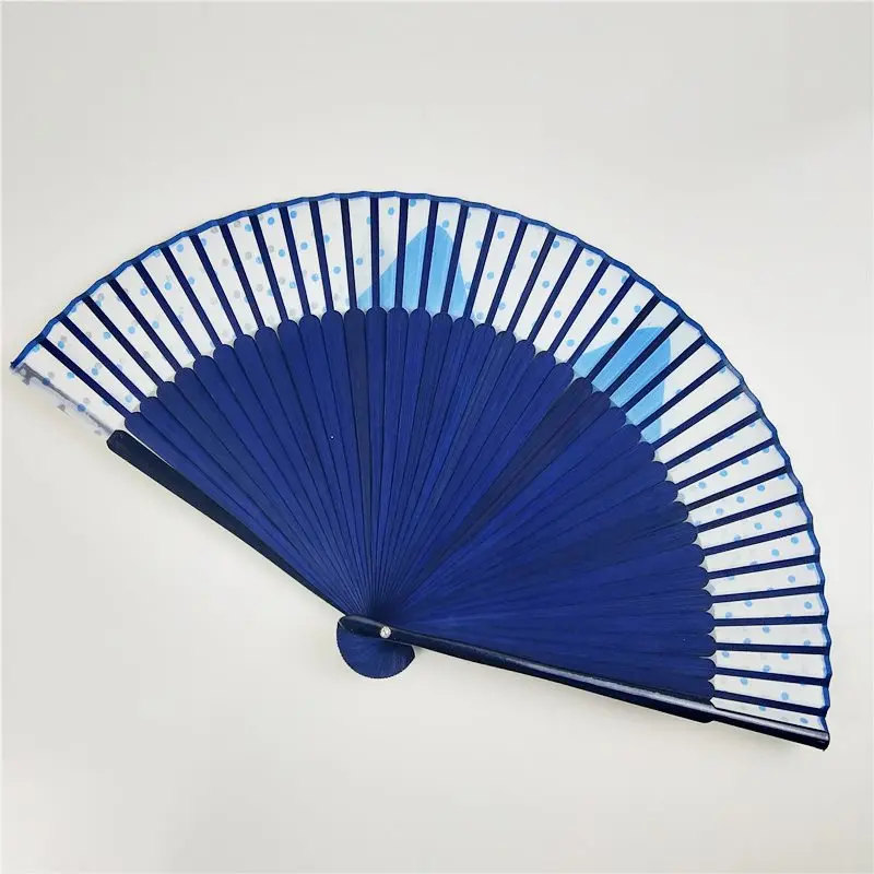 Cartoon Silk Fashionable Japan Style Hand Fans Popular Handheld Folding Fans New Spray-painted Cat Head Japanese Wind