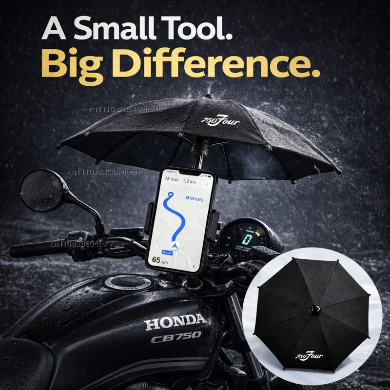 

Держатель для телефона и зонта для мотоцикла HONDA CB750, водонепроницаемый, солнцезащитный, антибликовый, дождезащитный, крепление на руль для GPS