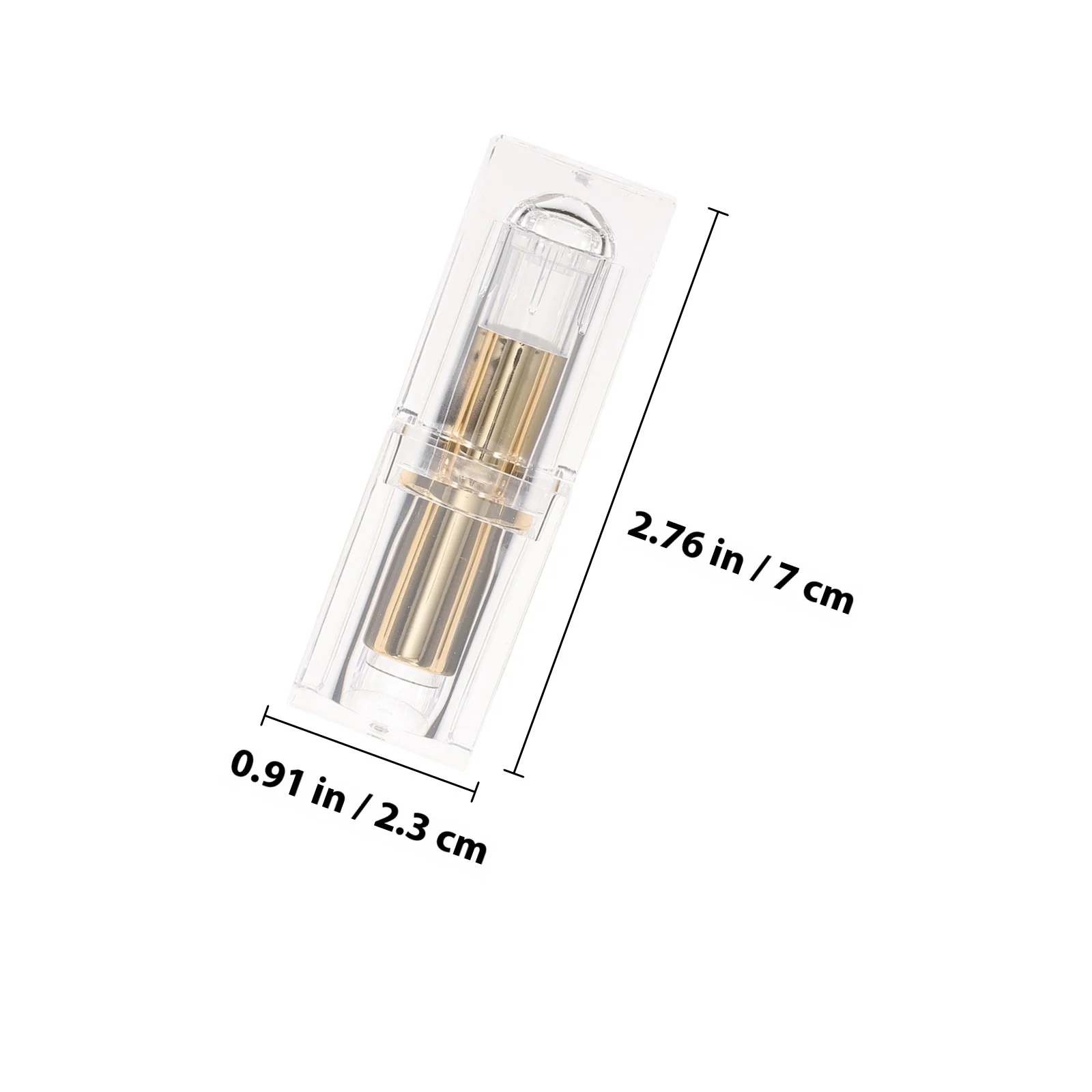 4 stuks lege lippenstiftbuizen transparant draagbaar zelf te tekenen schuine ontwerp hervulbare lippenbalsemcontainer DIY lipcrème tube