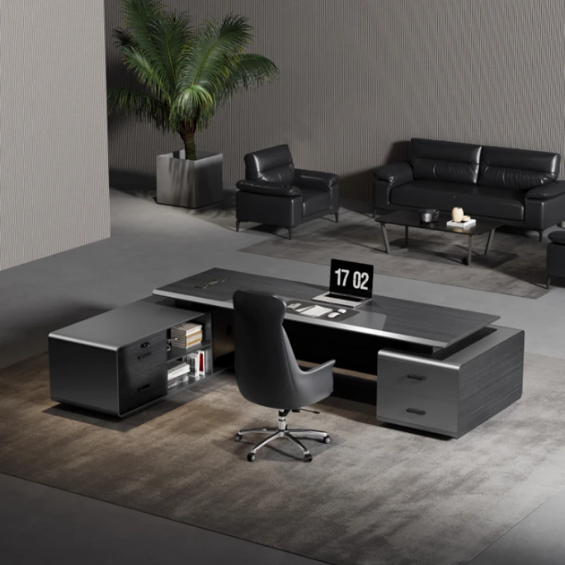 Luxury L Shapes Computer Desk - Home Office Work Table ulasan dan harga