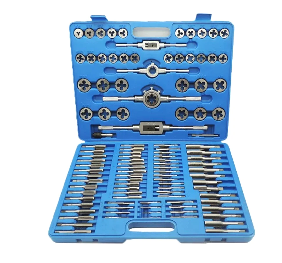 Complete set of taps and die 110pc taps and die sets, hand wrench, die winch 110-piece set, wire tapping set