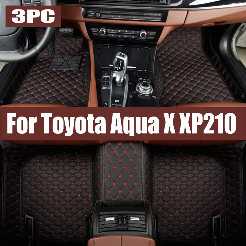 Car Floor Mat for Toyota Aqua X XP210 2022~2024 2023 Parts Foot TPE Waterproof Liner Carpet Pad Custom Cover Rug trunk mat