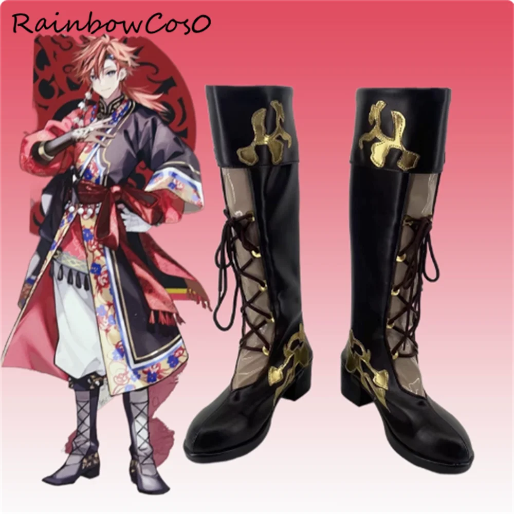 

Matsurika no Kei: Tenmeiin Iden Cosplay Shoes Boots Game Anime Party Halloween Chritmas RainbowCos0 W4436