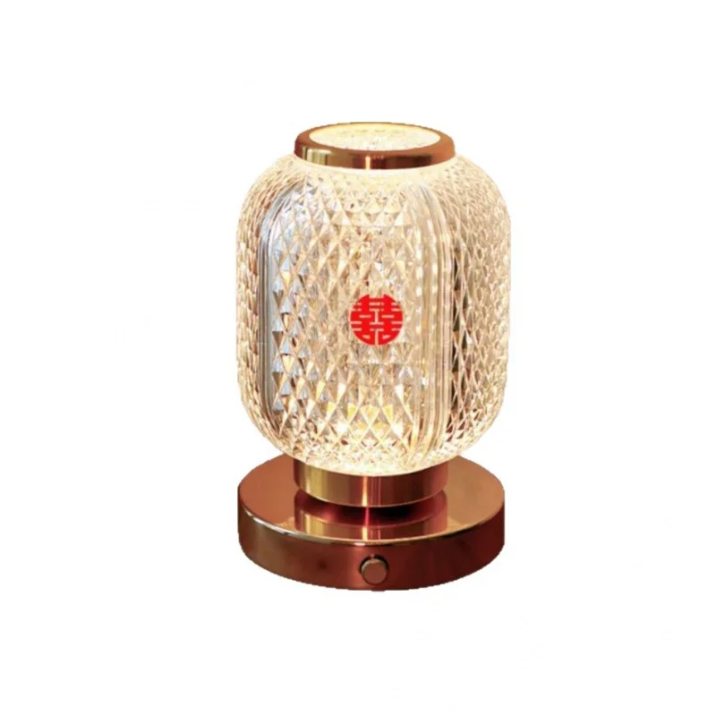 الزفاف الأبدي ضوء غرفة الزفاف ديكور الجدول مصباح أباجورة لغرفة النوم جو الزفاف هدية مزخرفة تذكارية