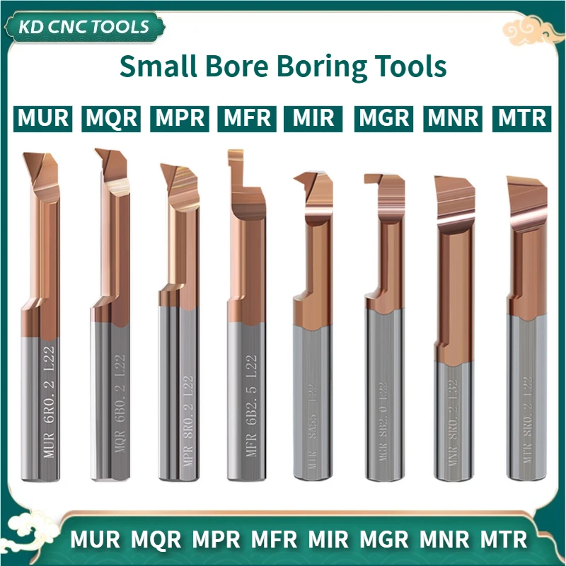 

HOT 1pcs MTR MNR MIR MGR MUR MPR MFR MQR MKR 4/5/6/8mm L10 L15 L22 Full range of small bore boring tools For SHB12 16 20 holder