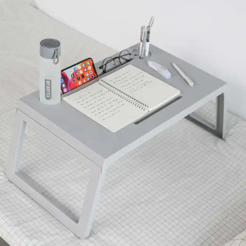 Multi Function Plastic Portable Folding Desk Ipad Phone Stand Holder Organize Student Bedroom Study Room Lazy Table Dinner Desks