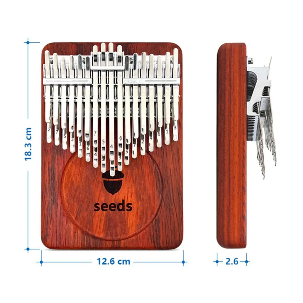 Kalimba à clavier en bois pour enfant, instruments musicaux à échelle professionnelle, accessoires de piano à doigts