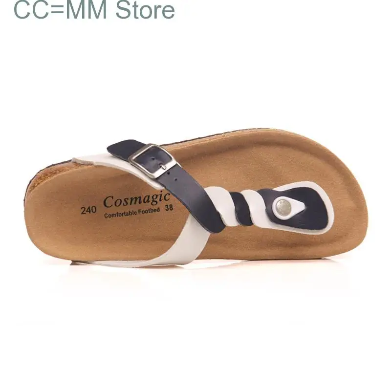 New Fashion Cork Flip Flops Slippers Women Summer Beach Casual Buckle Outside Non-slip Slides Shoe