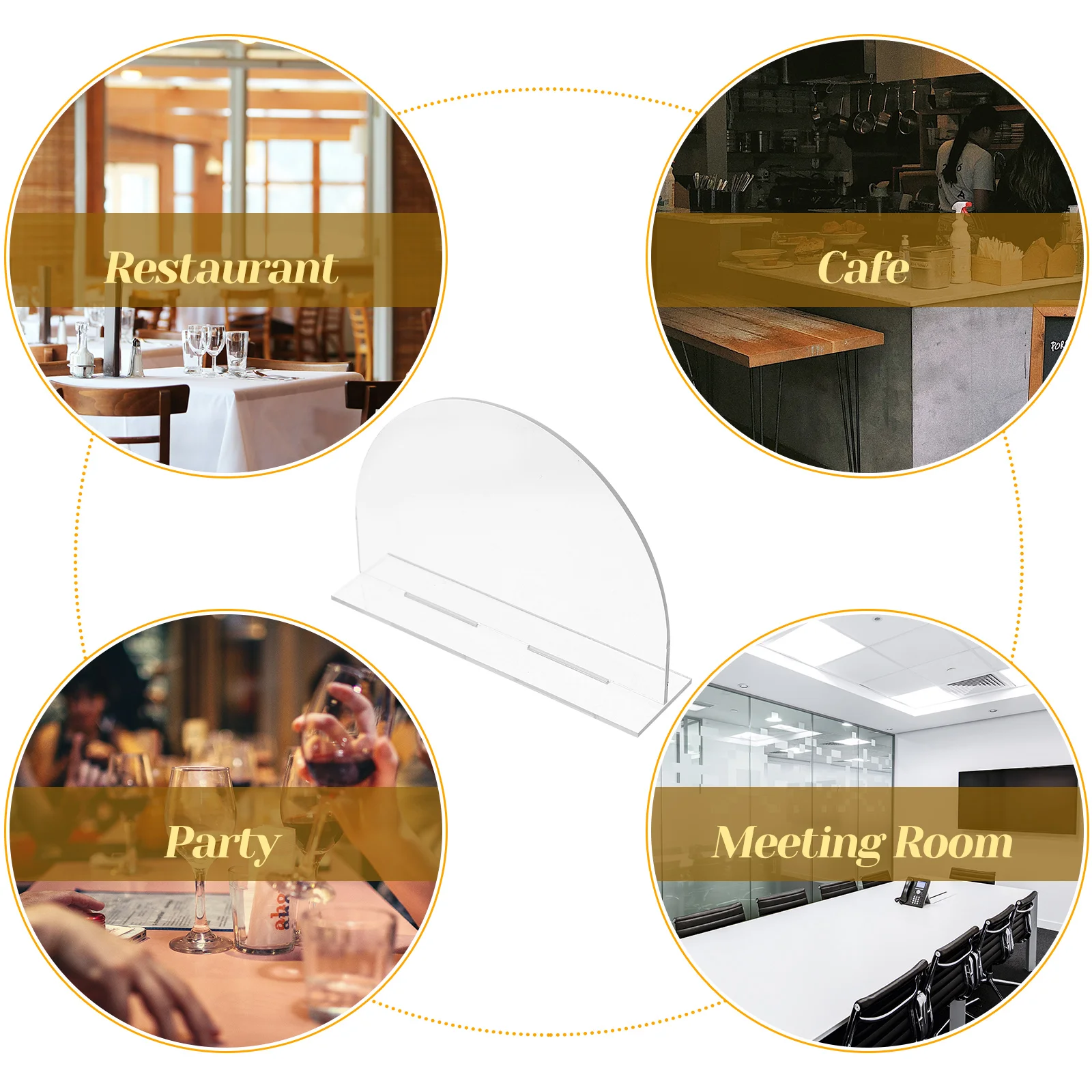 

6pcs Acrylic Signs Blank Large Acrylic Sign Wedding Reception Decorations for Banquet Party Wedding Sign Display St