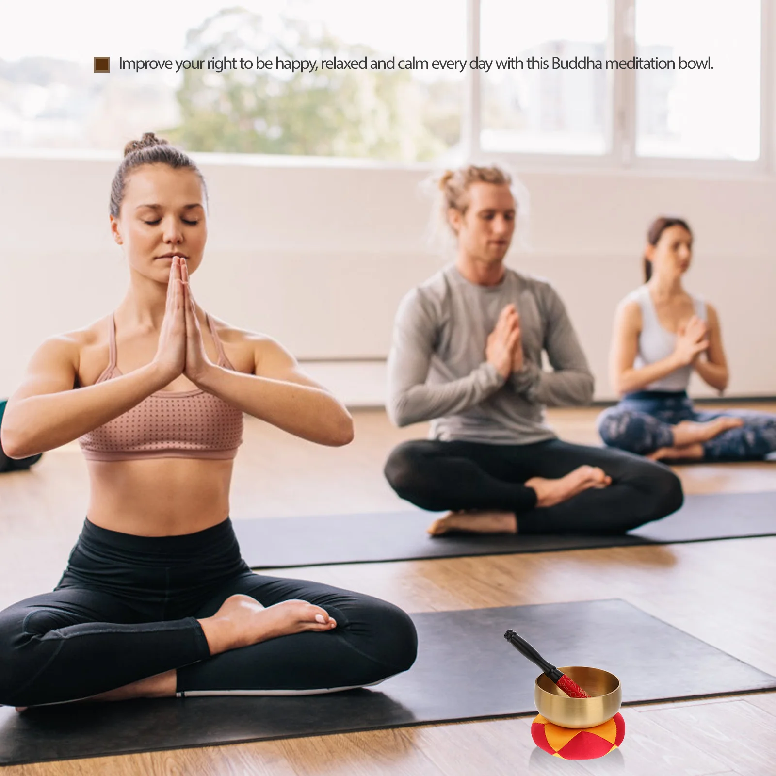 

1Set Buddha Sound Singing Bowl Simple Design for Relaxation Meditation Music Copper Tibetan Bowl Healing Vibration Spiritual