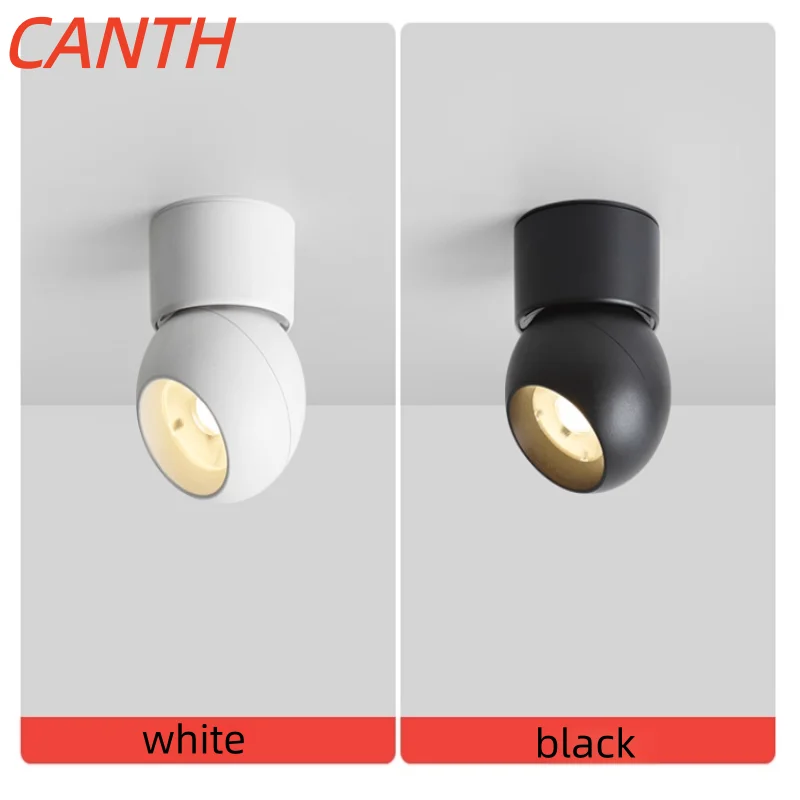 Embedded LED wall lights for home living room, background wall, no main light, adjustable angle, corridor passage lamps