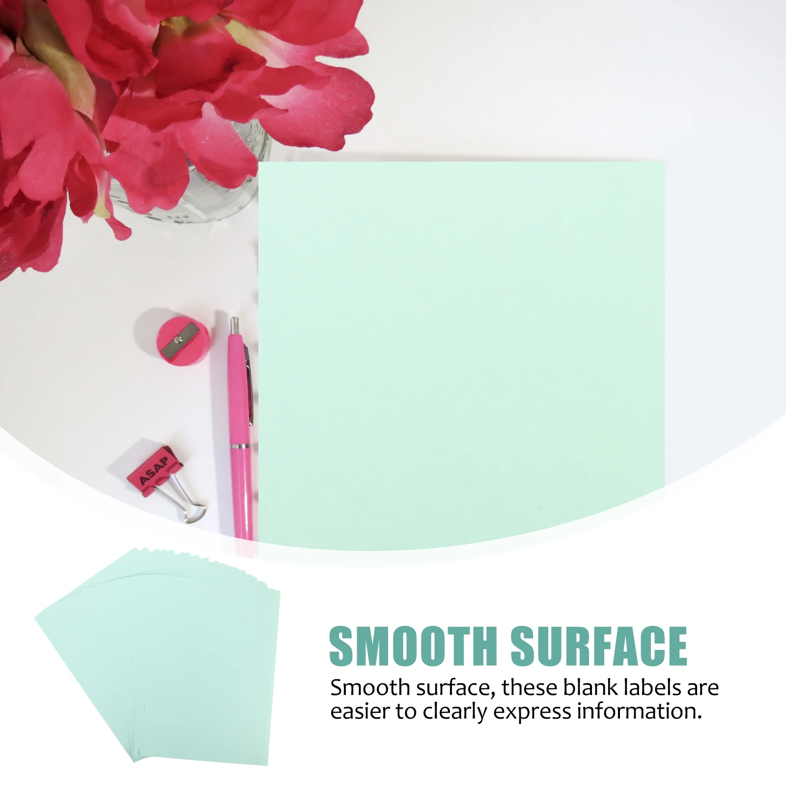 

50 Sheets A4 Self-adhesive Label Paper Sky-blue Sticker Sheets for Printing Tear-resistant Blank Labels Compatible Laser