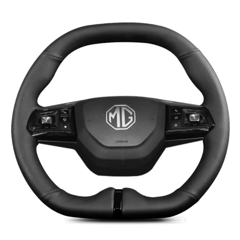 Braid Car Steering Wheel Cover For MG MULAN 2022-2023 Customize Microfiber Leather Steering Wrap Car Accessories