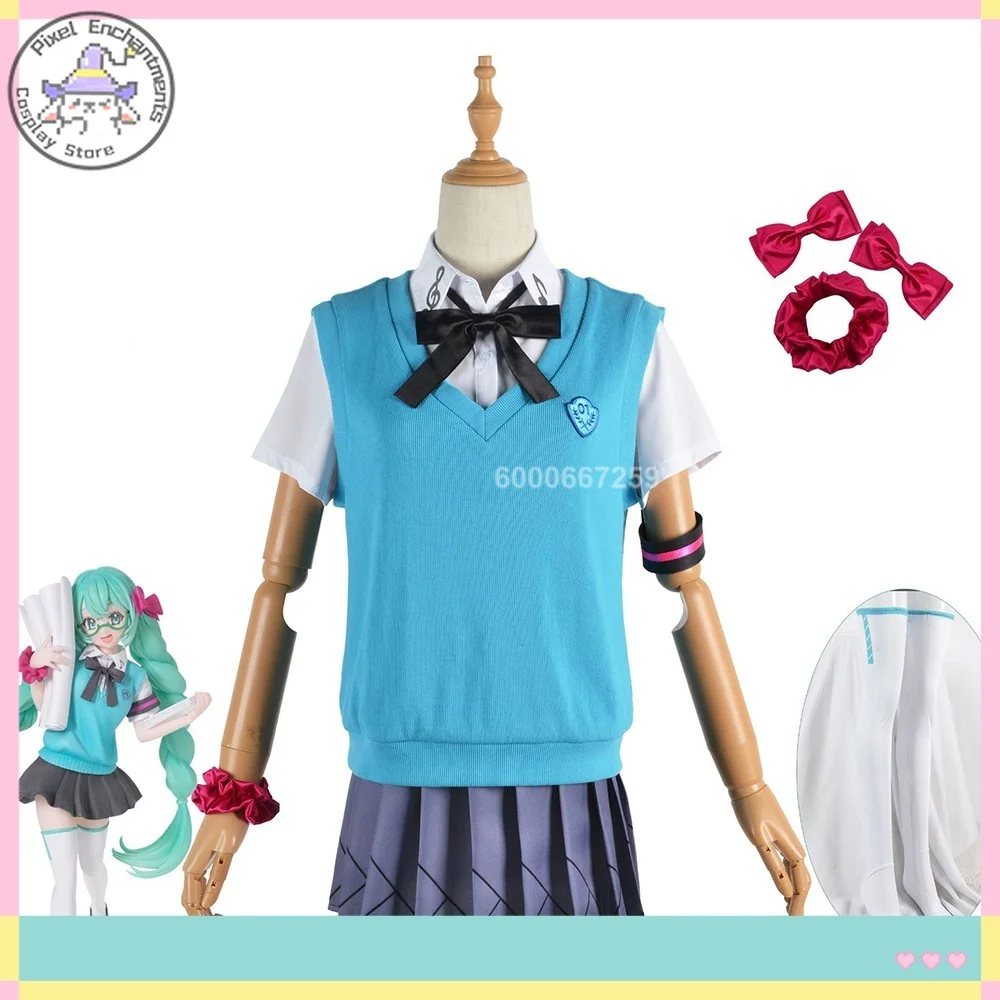 

World Project Sixteenth Anniversary Cosplay Costume JK School Uniform Full Women's Clothing Set Anime-style Game Two-dimensional