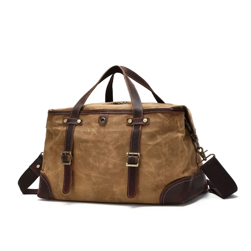 Retro Canvas Tote Bag Large Capacity Contrast Color Handbag Casual Travel Shoulder Bag For Women Fashion Daily Use Shopping