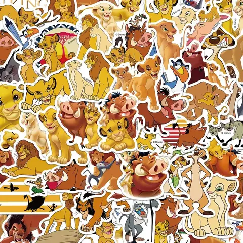 10/30/50pcs Cute Disney The Lion King Anime Stickers Cartoon Decals DIY Water Bottle Notebook Phone Car Classic Kids Toy Sticker
