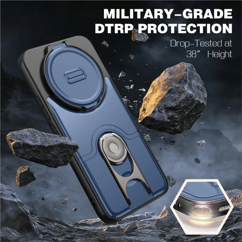 Luxury Heavy-Duty Rugged Armor Bracket Slide Camera Protection Case For Redmi NOTE15 PRO Plus Cover FOR Note14 PRO+ 4G 5G - view 2