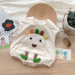 Summer Baby Romper 3D Animal Pattern Sleeveless Toddler Boys and Girls Bodysuit Baby Clothes 0-24Months