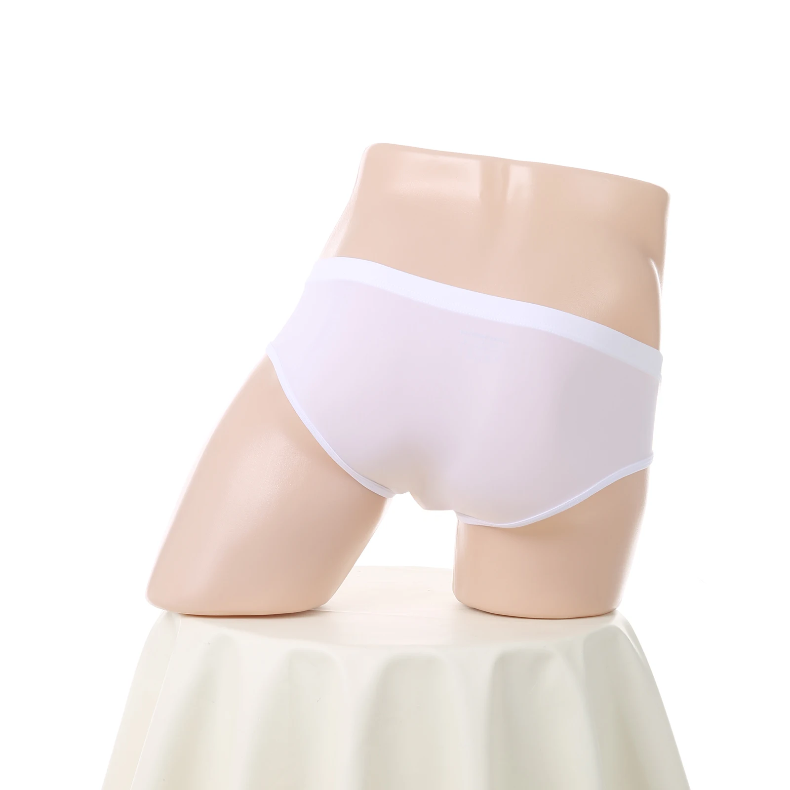 Mens Sexy See-Through Transparent Lingerie Cool Breathable Brazilian Panties Adult Erotic Costume 18 U Convex Penis Pouch Briefs