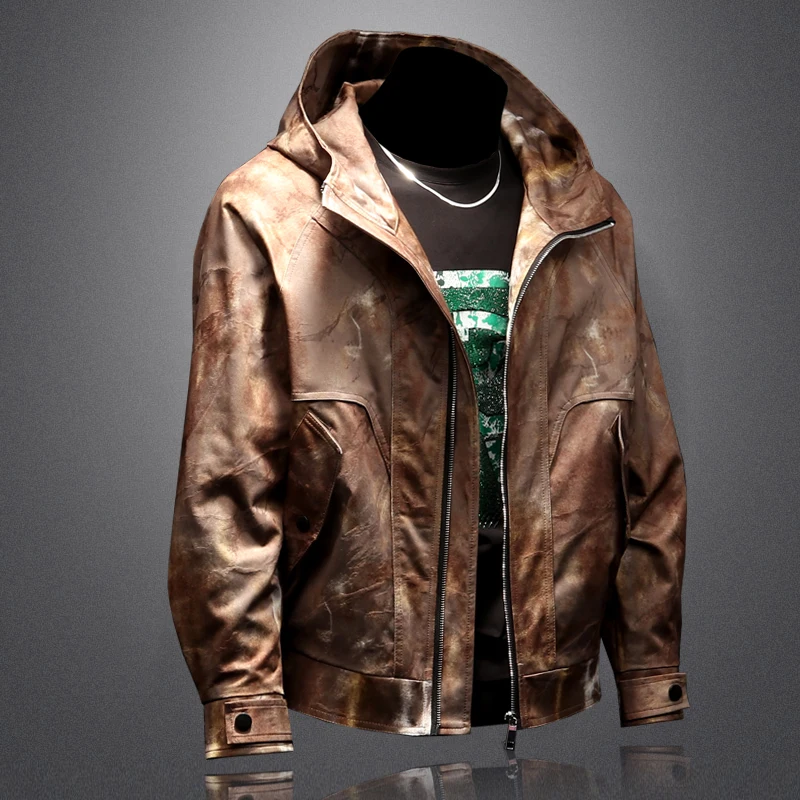 

Мужская рабочая куртка Sli Outdoor, осенне-зимняя, свободного кроя, модная, молодежная, из полиэфирного волокна, с длинными рукавами, на молнии, с капюшоном