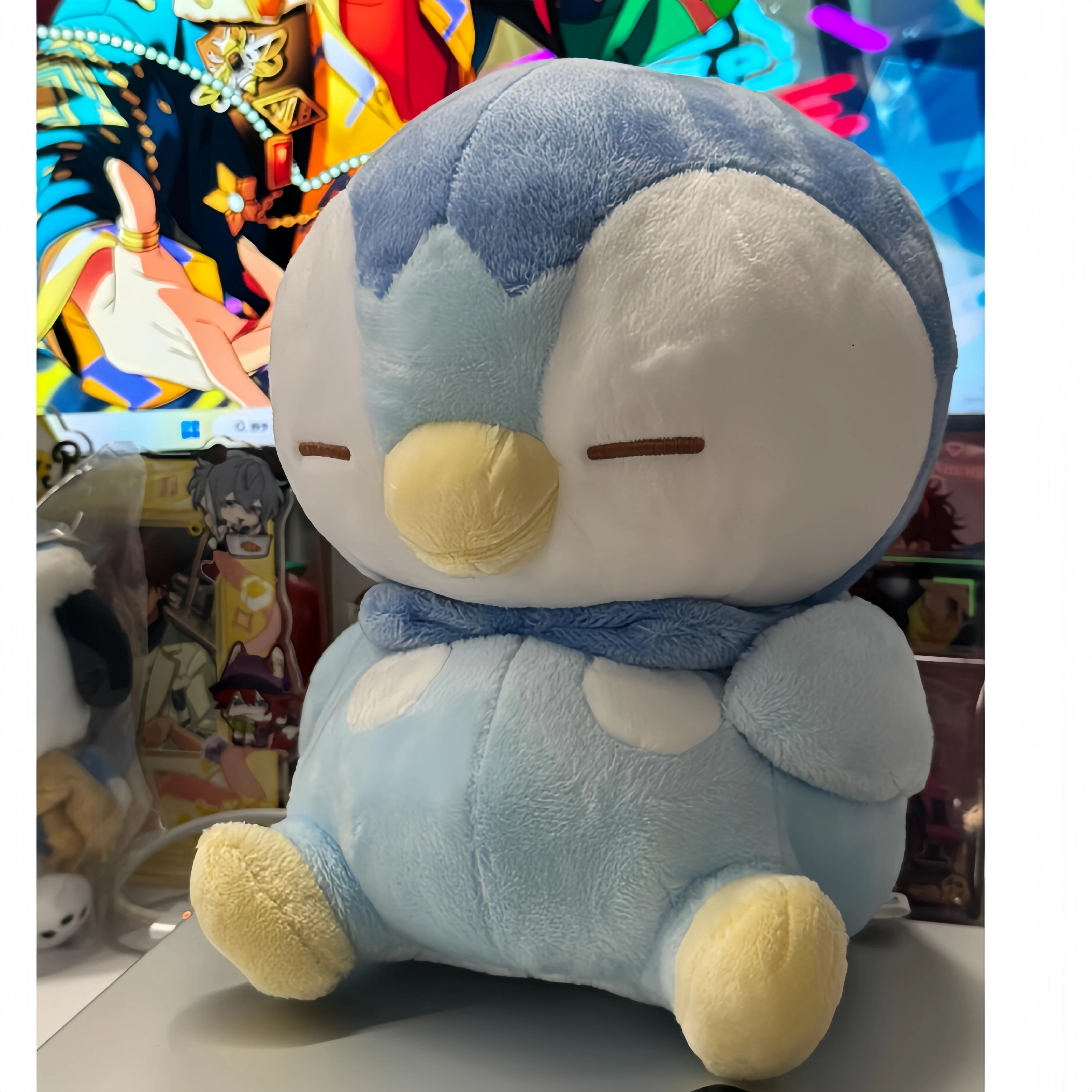 

Sleeping Piplup Plushie Pillow Pikachu Pokemon Fat Penguin Piplup Plush Toys Anime Doll Cute Peluche Penguin Cartoon Stuffed Toy