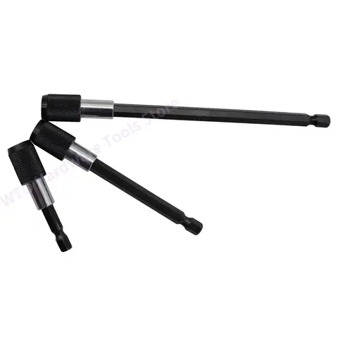 마그네틱 스크루 드라이버 비트, 1/4 인치 퀵 체인지 드릴 익스텐션 비트, 조정 가능한 익스텐션 거치대 바 생크 전동 공구, 60mm, 100mm, 150mm