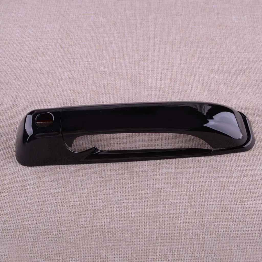 Car Exterior Front Rear Left Right Door Handle Cover Trim Set Fit for Dodge Ram 1500 2500 3500 Jeep Grand Cherokee Glossy Black