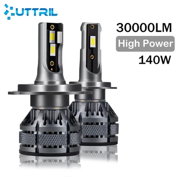 H4 H7ไฟหน้า LED 6000K H11 H1ไฟตัดหมอกหลอดไฟ LED 9006 HB3 9005 30000LM รถยนต์140W 12V หลอดไฟรถจักรยานยนต์