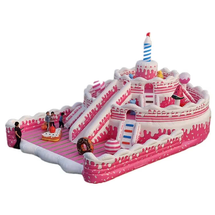 Cake Theme Big Bouncer Bouncy Castle Park for Children Bouncing Castle Inflatable Jumping Castle Purchase Combo