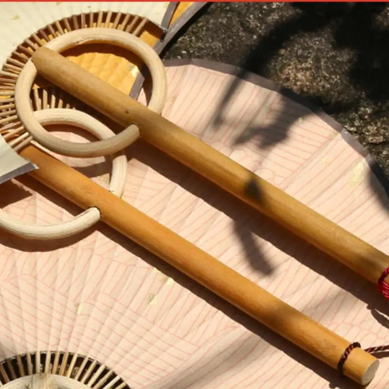 Ginkgo Round Paper Folding Hand Fan Bamboo Frame DIY Painting Fan Chinese Dance Props Wedding Party Art Craft Decor Supplies