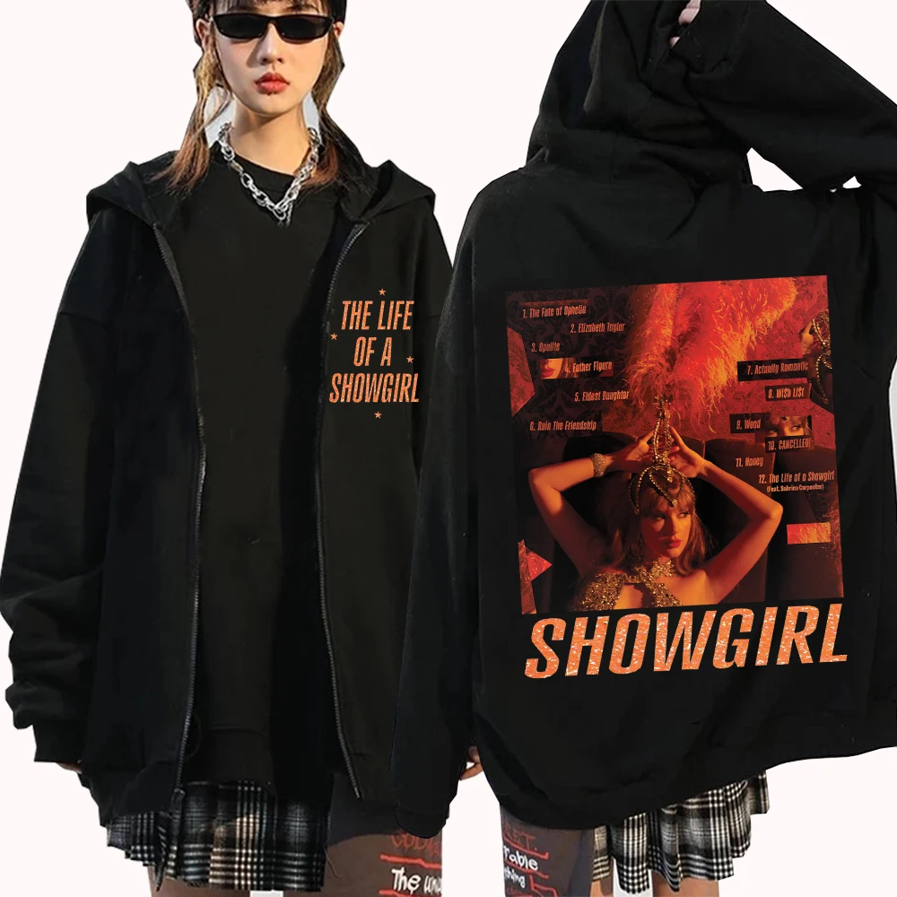 2025 TS ألبوم جديد حياة إستعراض قلنسوة بسحاب Harajuku الهيب هوب البلوز القمم الشارع الشهير بلوزات #1