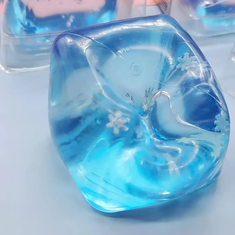 1pc Squishy Ijsblokje Stressballen Stressballen voor Kinderen en Volwassenen Angst Relief, grappig Stress Kalmerend Speelgoed