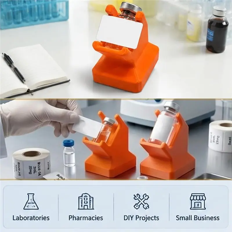 YLS-Vial Label Applicator Tool For 3Ml And 10Ml Tilted Desktop Stand For DIY & Lab