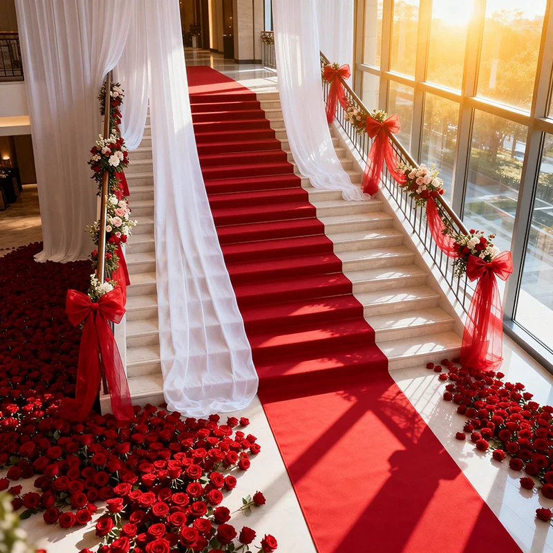 Red Carpet Runner,  Easy To Maintain, Birthday Party, Anniversary Celebration, Wedding Outdoor Activities