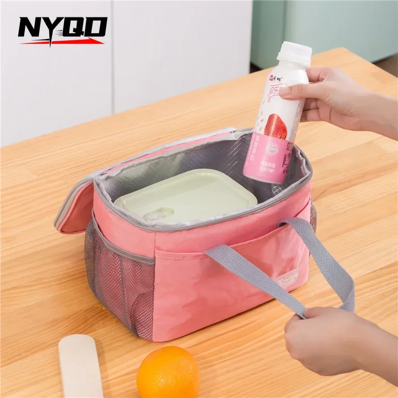 HOT！Lunch Box Bag Large Handheld Rice Insulated Bag Thick Aluminum Foil Waterproof Ice Pack  Lunch Bags for Women Marmita