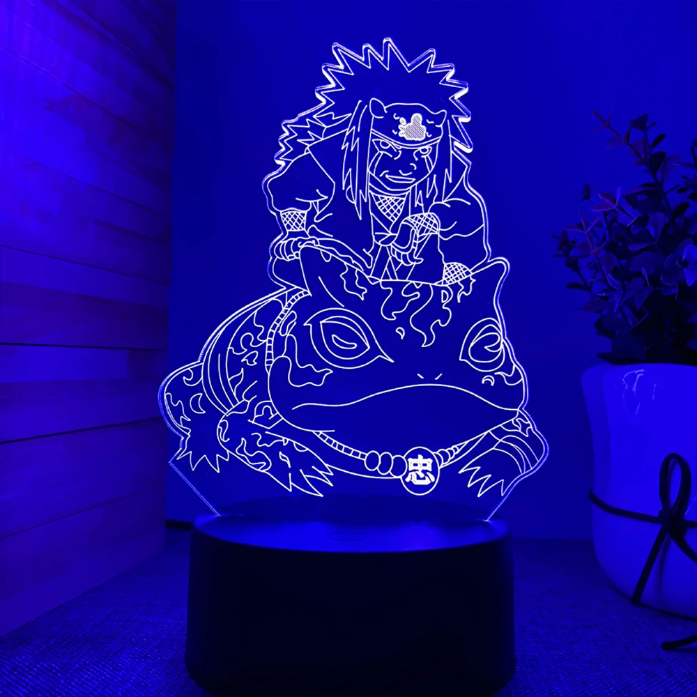 Anime Naruto Naruto Sasuke Namikaze Minato Cartoon 3D Night Light Fashion Bedroom Bedside Lamp Ambient Light Desktop Ornament